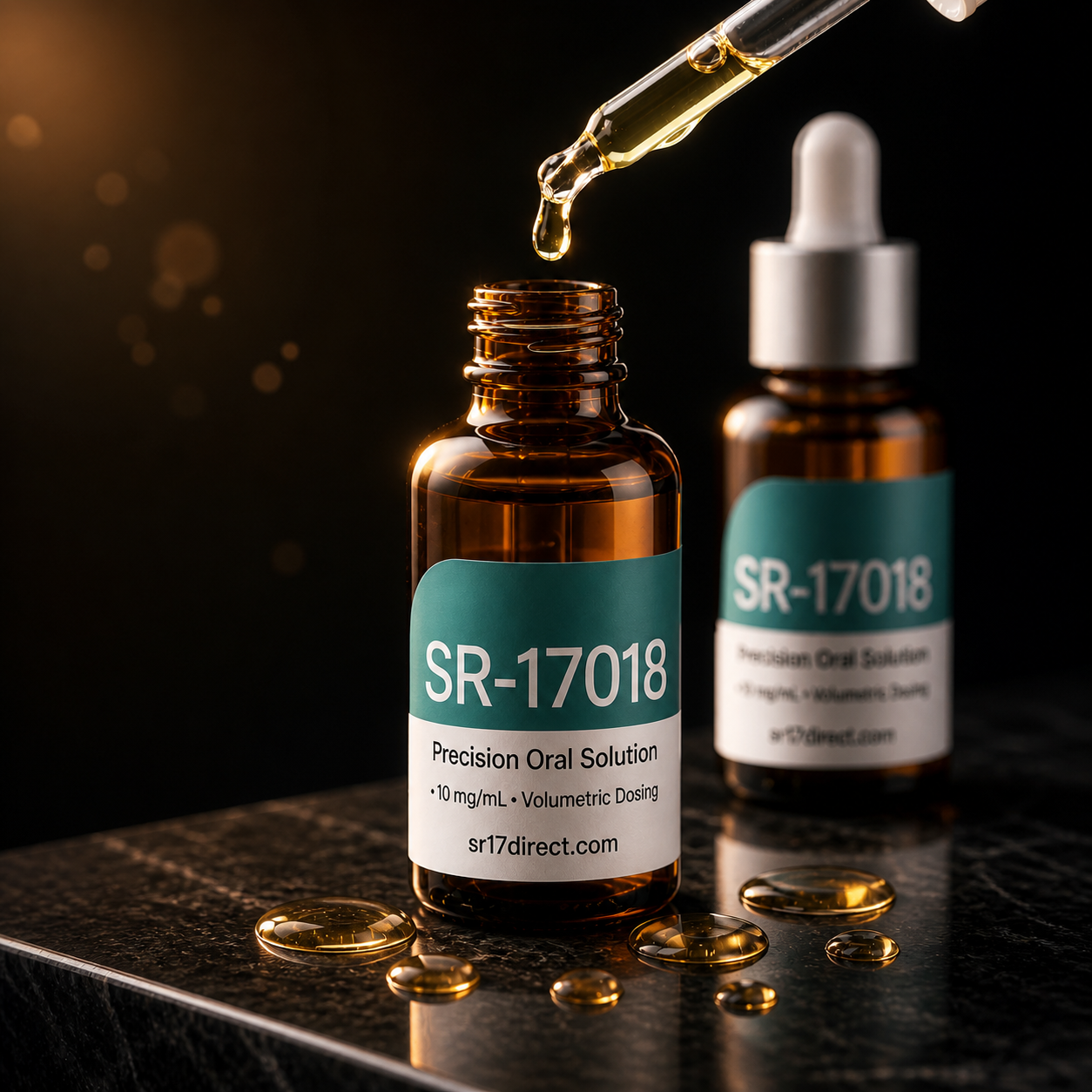 SR-17018 Volumetric Solution — 100 mL dropper bottle